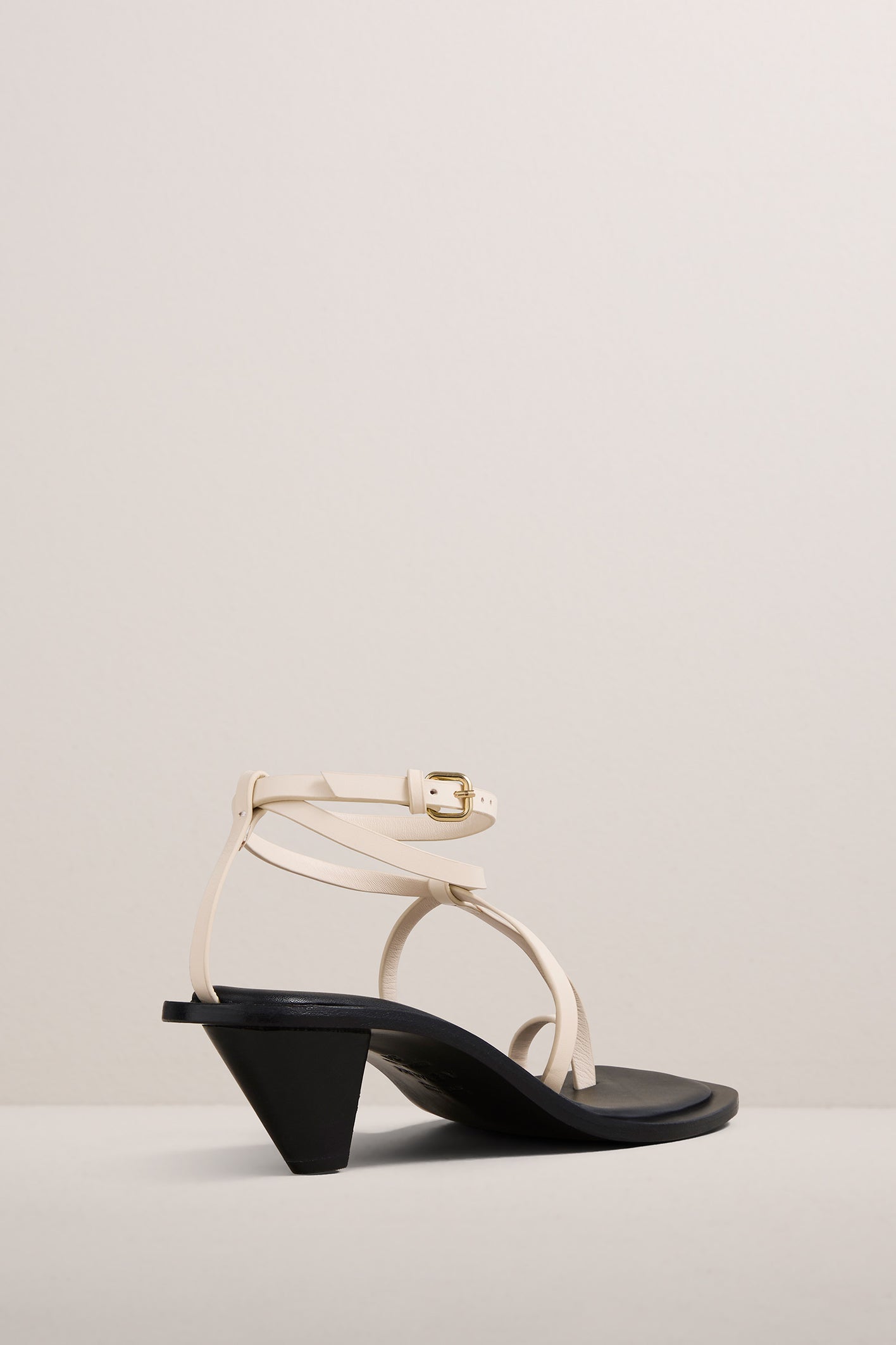 A.Emery | The Hyde Heeled Sandal - Eggshell