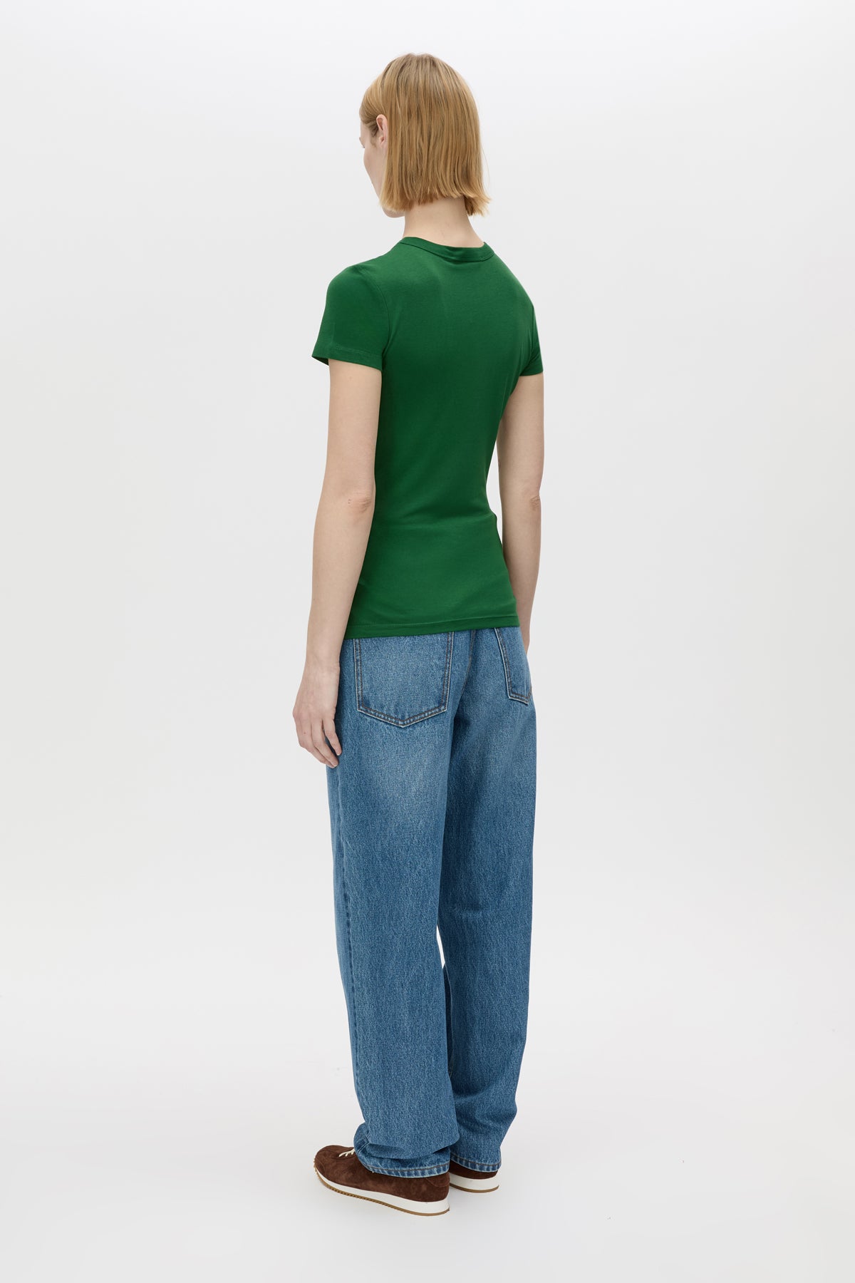 Camilla and Marc | Suvero Slim Fit Logo Tee - Forest Green
