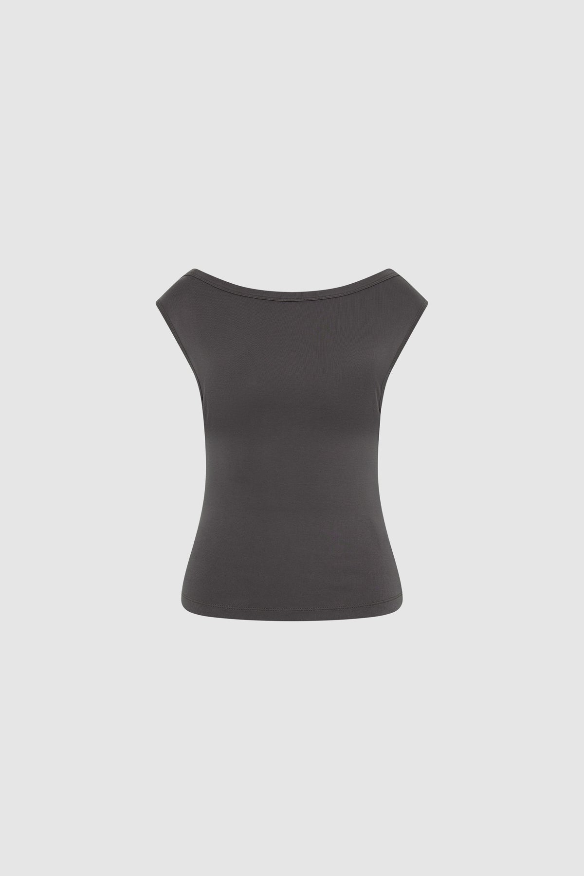 St Agni | Organic Cotton Ballerina Top - Soot