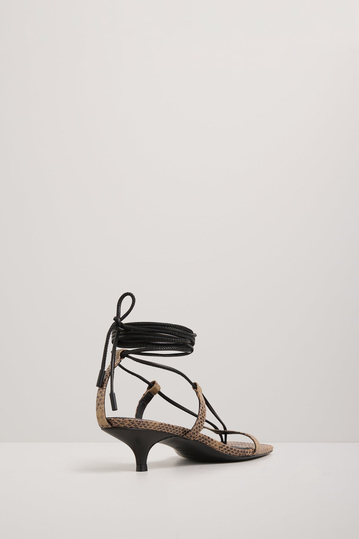 A. Emery | Epps Heeled Sandal - Dune Embossed Snake