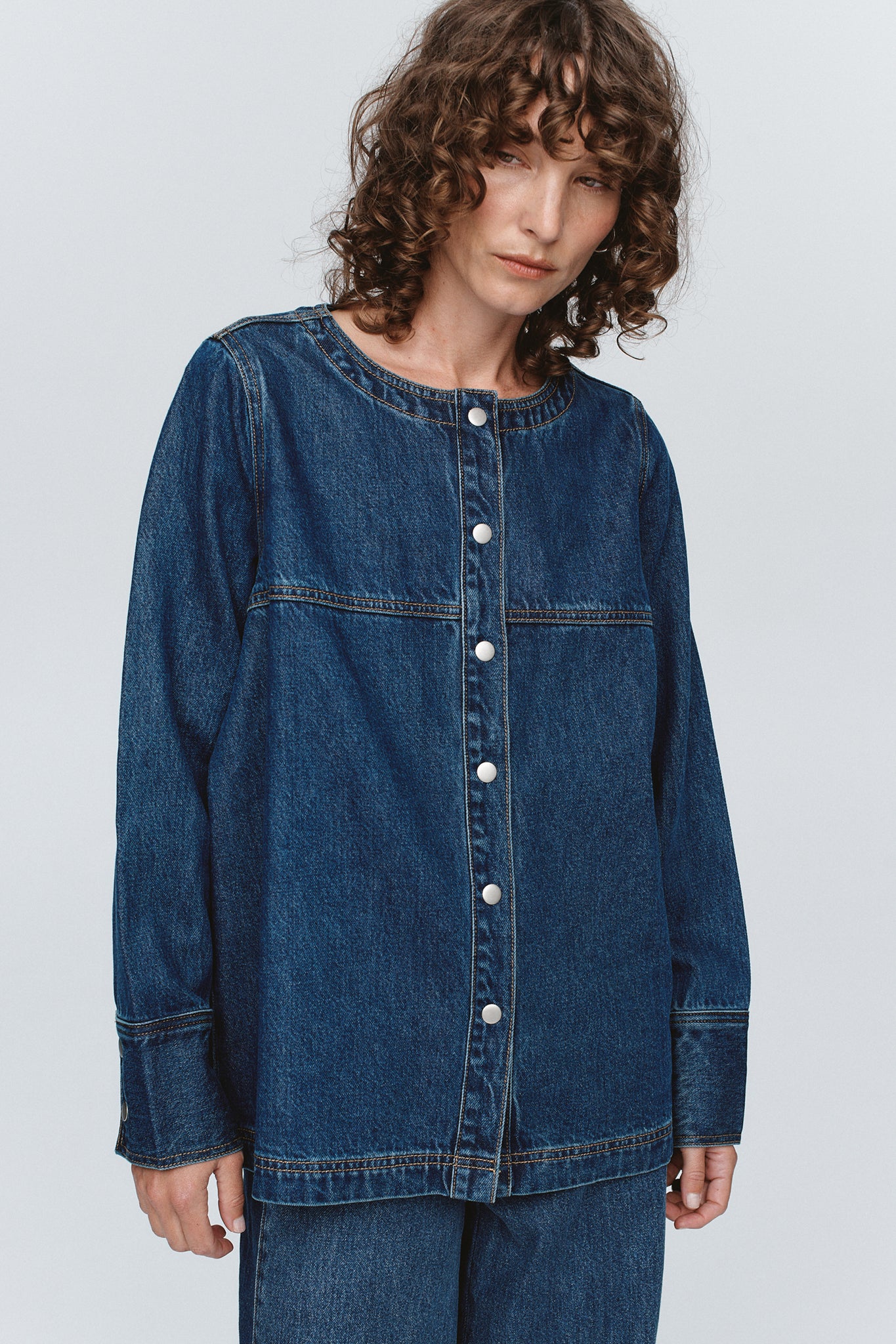 Marle | Seam Shirt - Washed Indigo