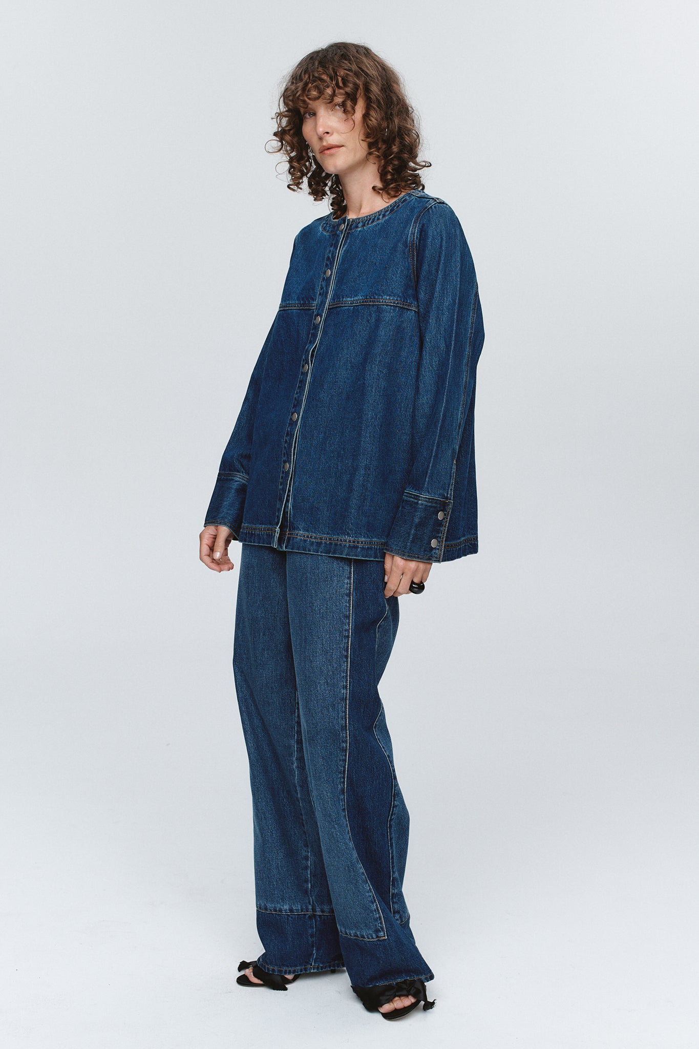 Marle | Seam Shirt - Washed Indigo