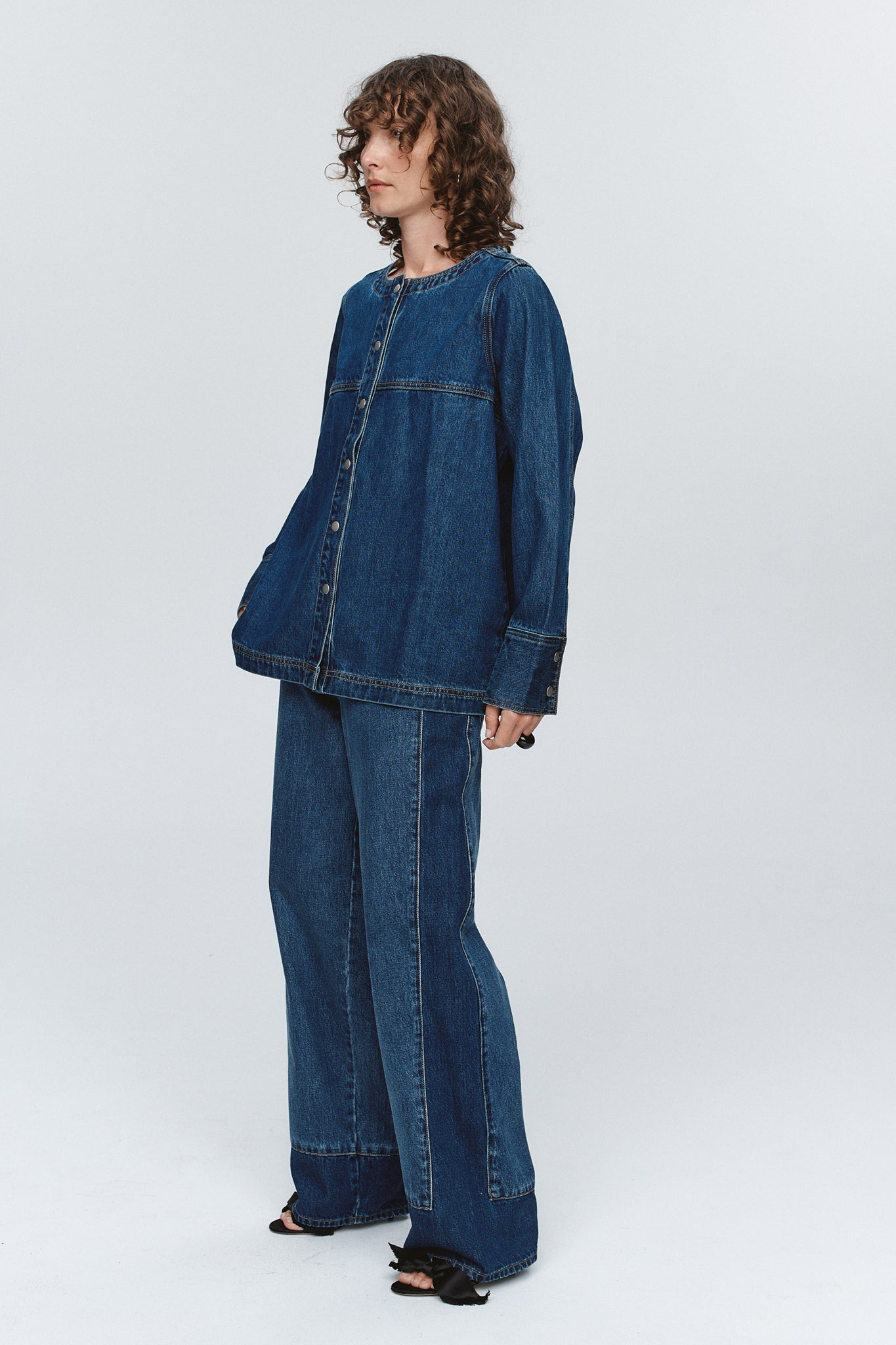 Marle | Seam Shirt - Washed Indigo