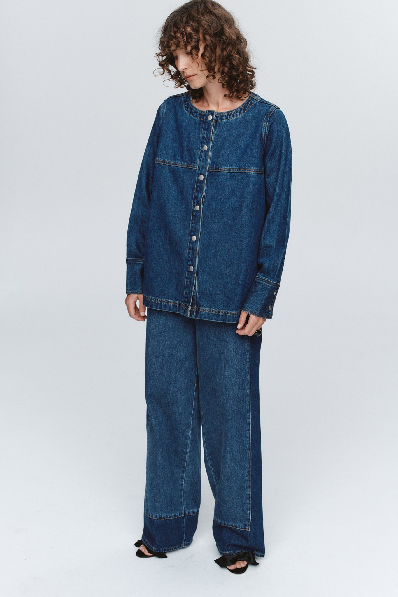 Marle | Seam Shirt - Washed Indigo