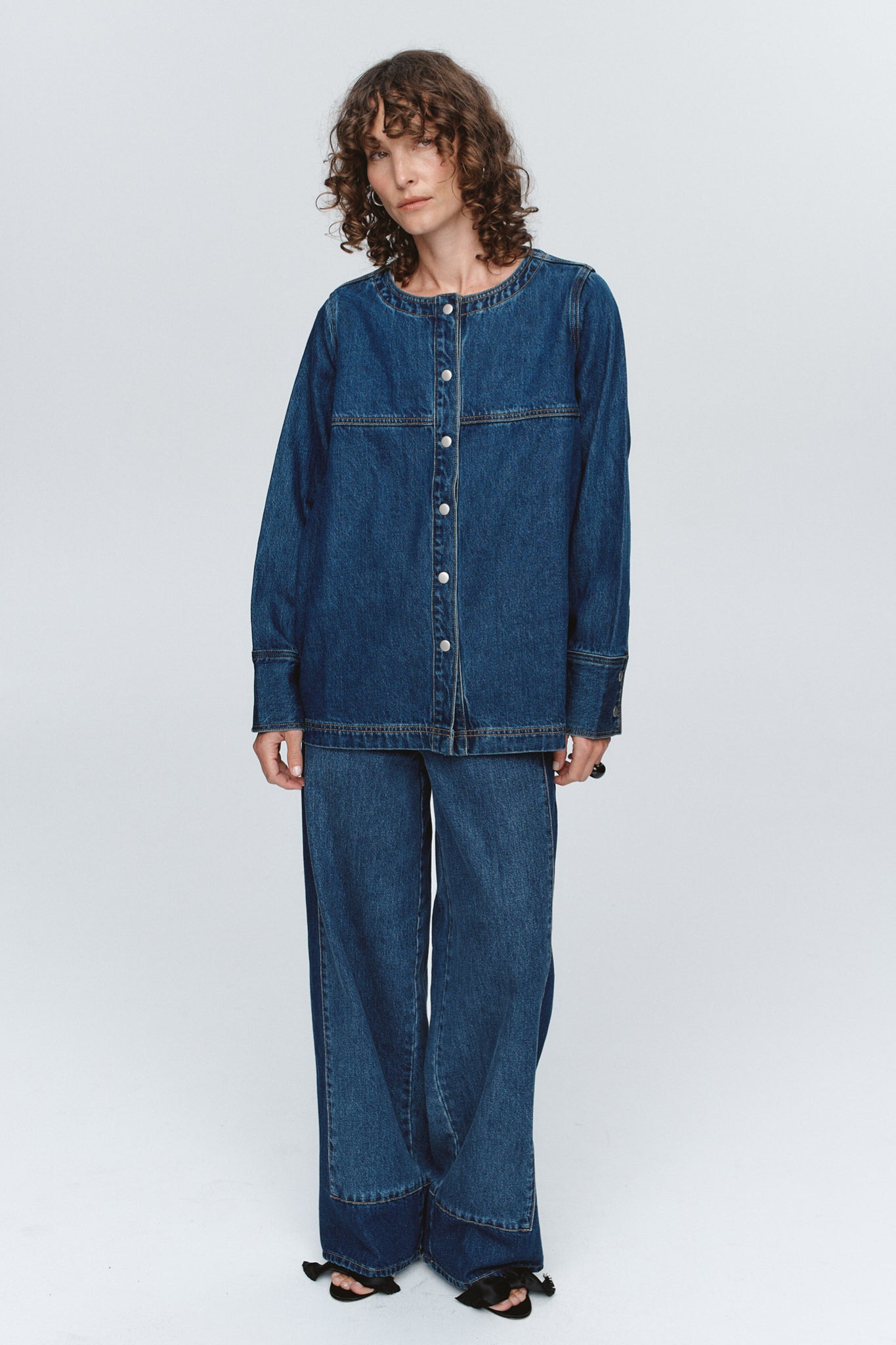 Marle | Seam Shirt - Washed Indigo