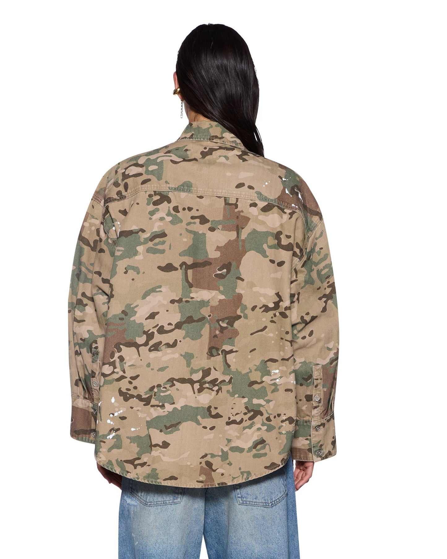 Ksubi | Astra Cargo Ls Shirt - Woodland Camo