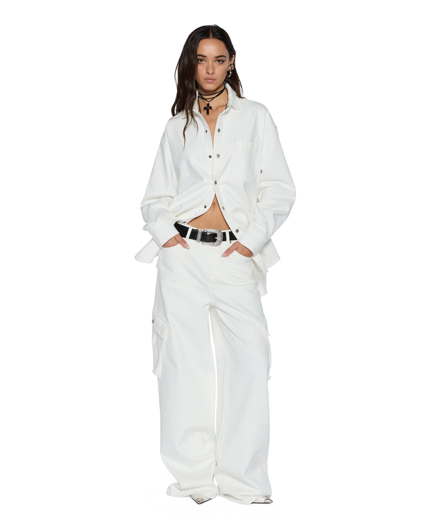 Ksubi | Oversized Ls Shirt - Ecru