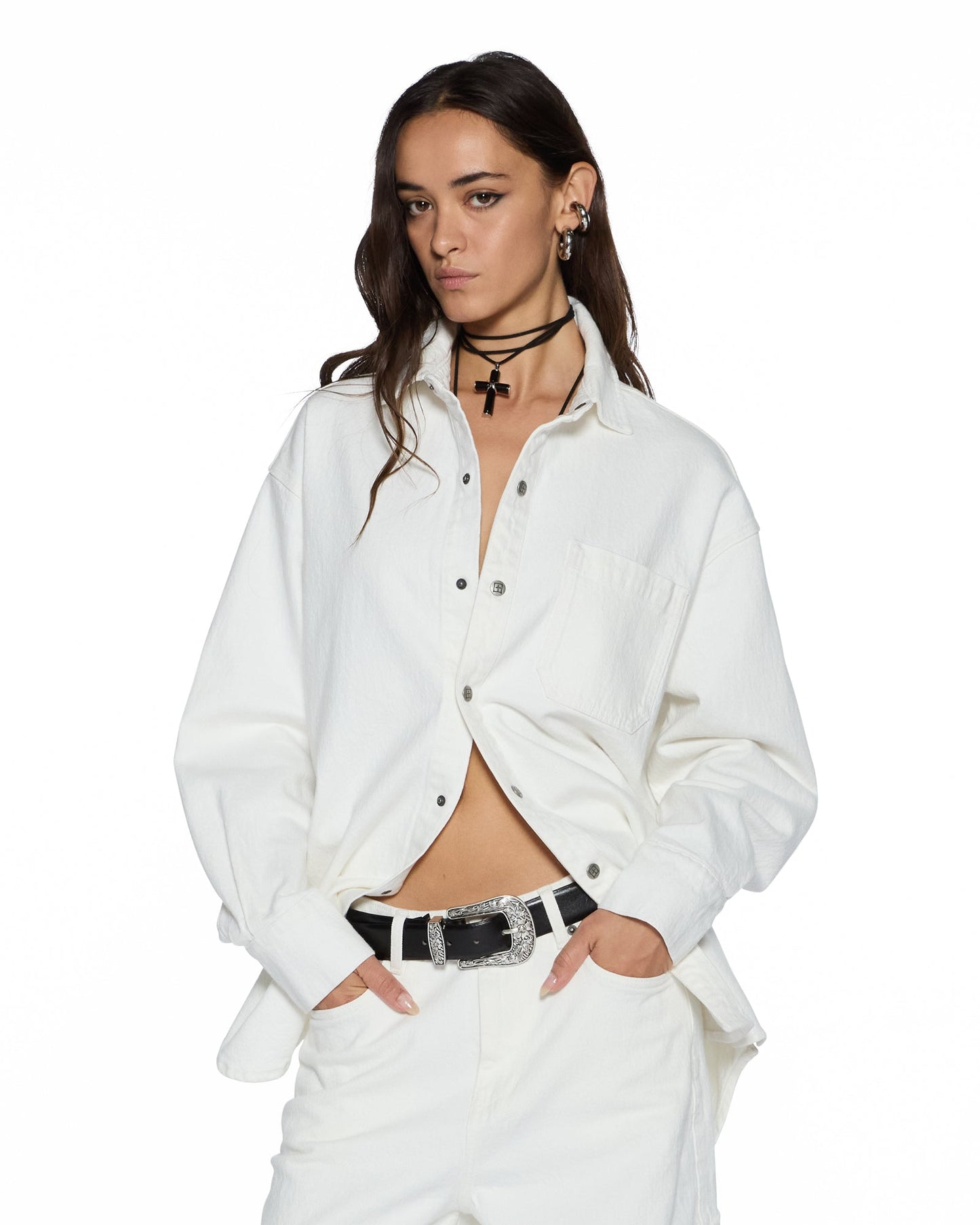 Ksubi | Oversized Ls Shirt - Ecru