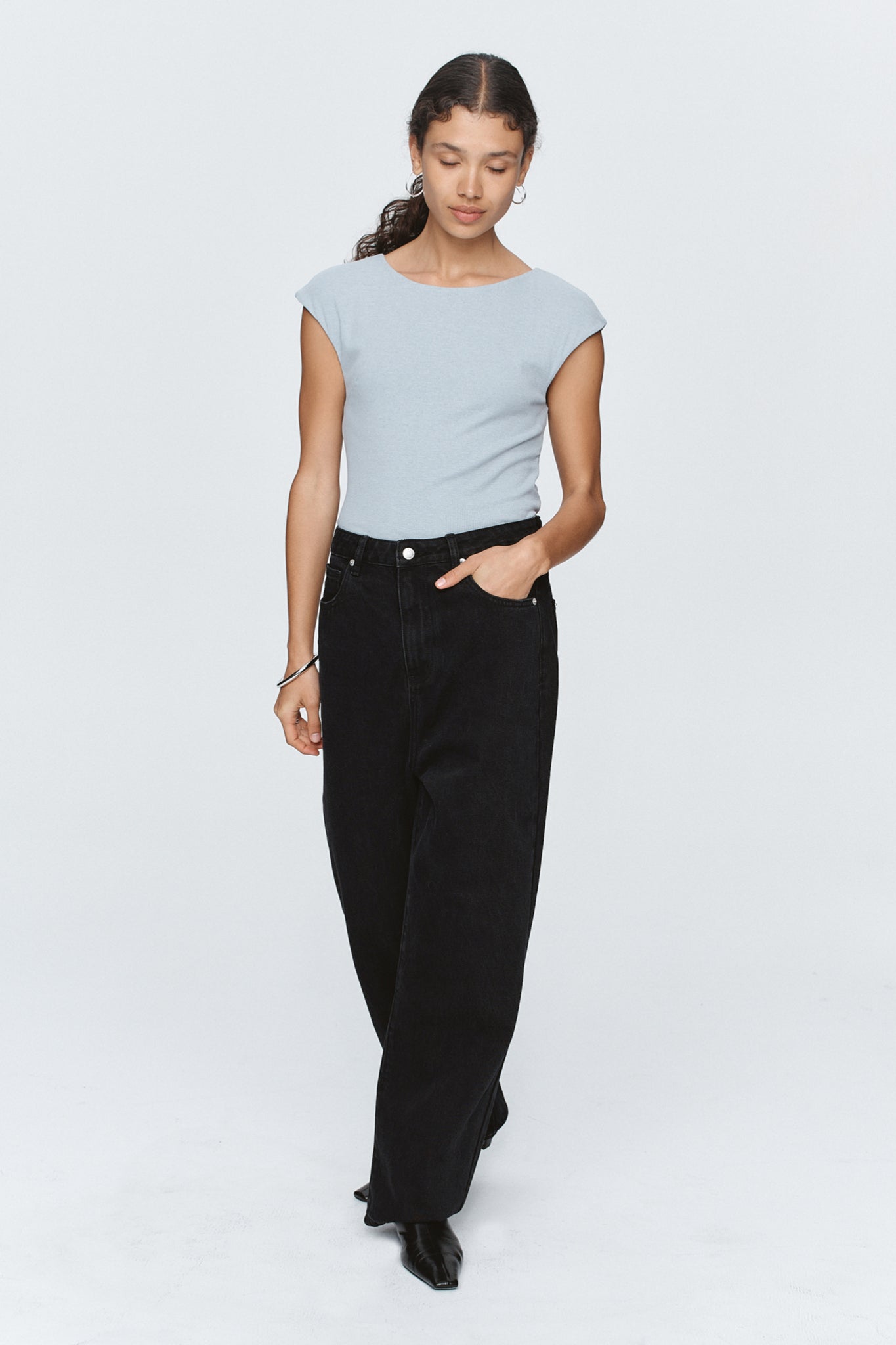 Marle | Slung Jean - Black