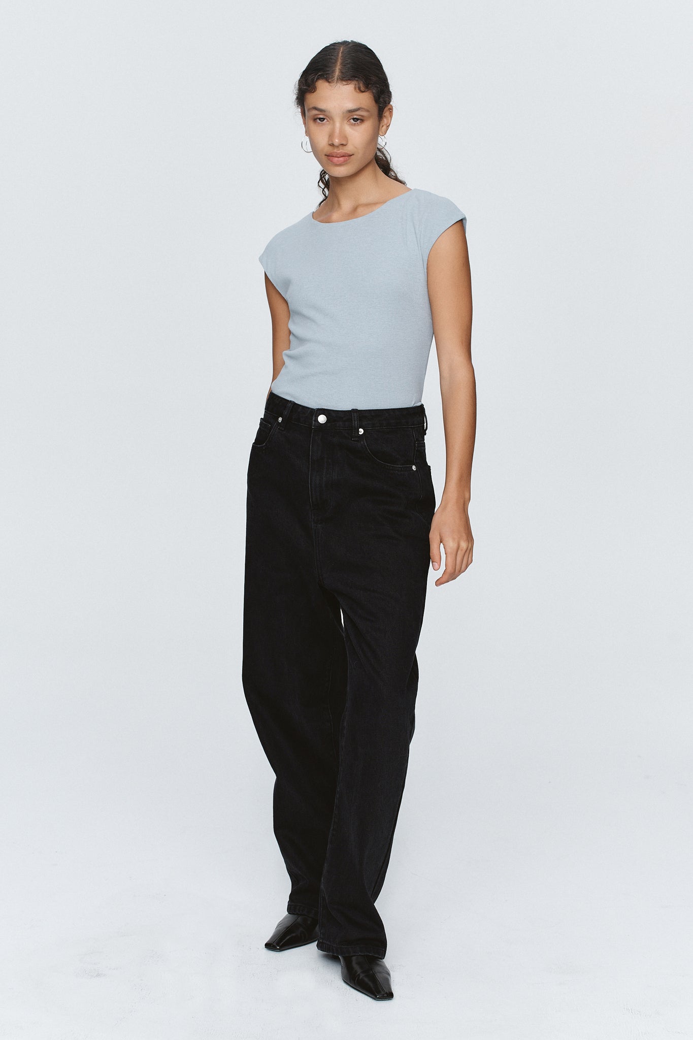Marle | Slung Jean - Black