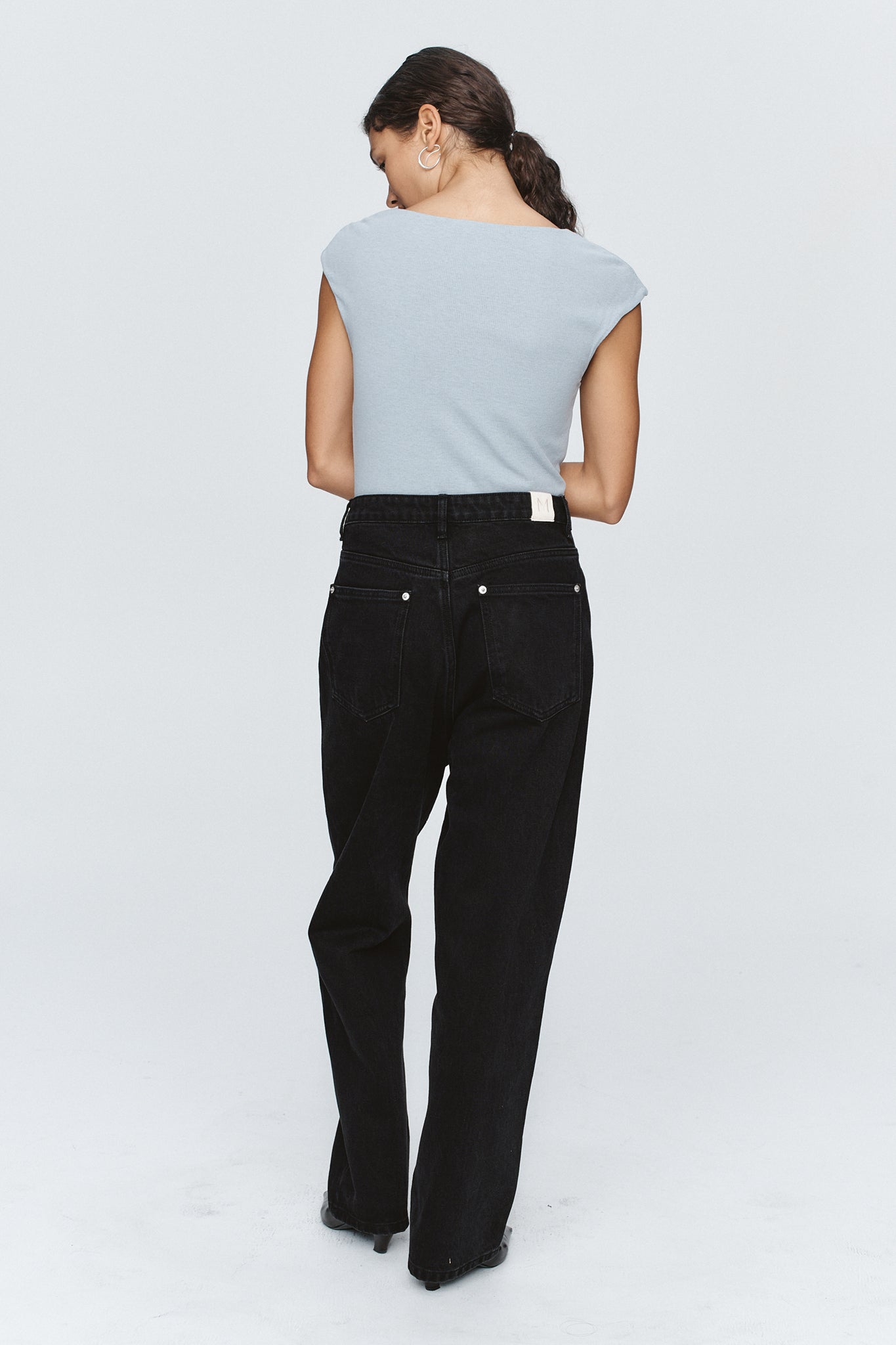 Marle | Slung Jean - Black