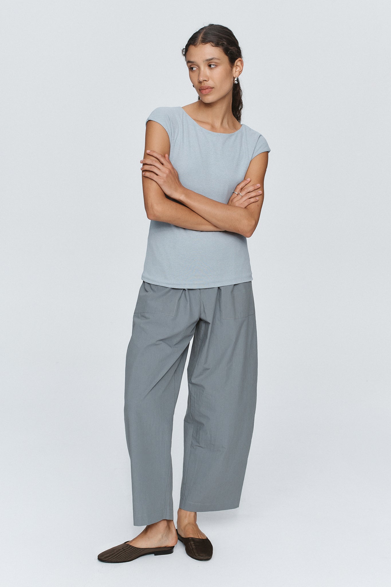 Marle | Suki Top - Duck Egg