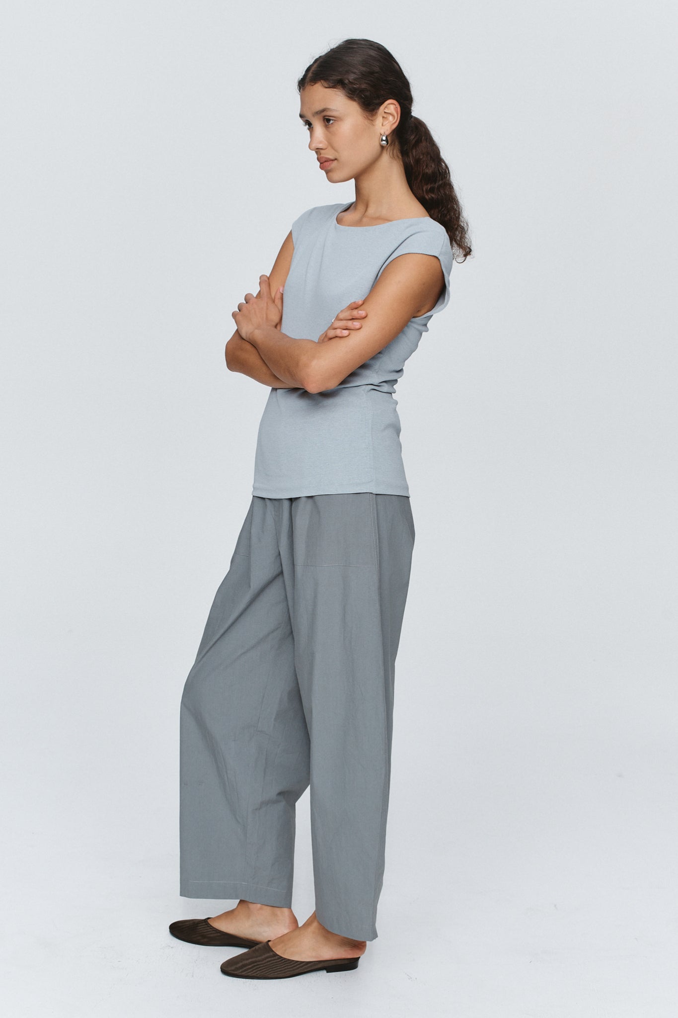 Marle | Suki Top - Duck Egg