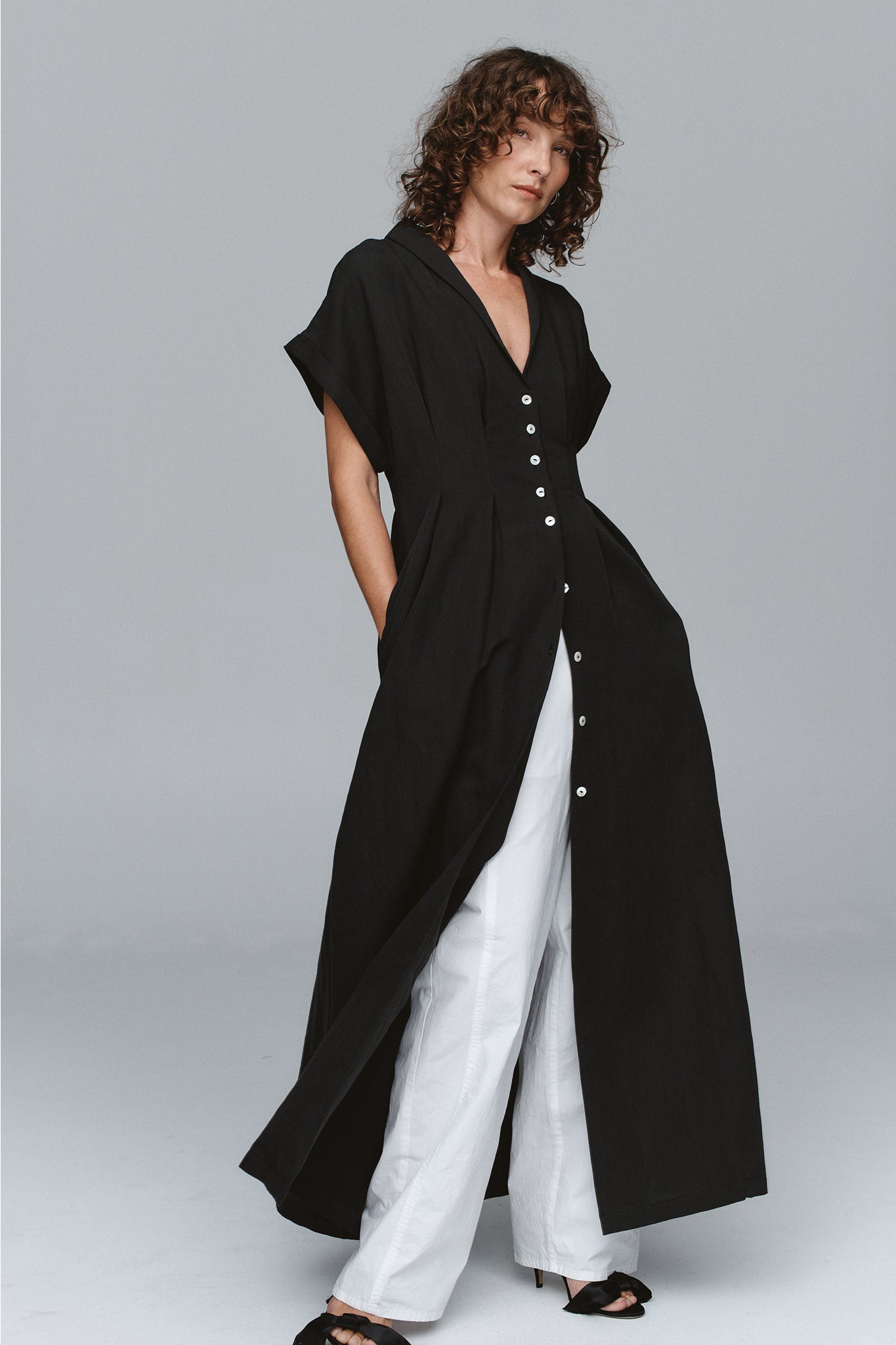 Marle | Swan Dress - Black