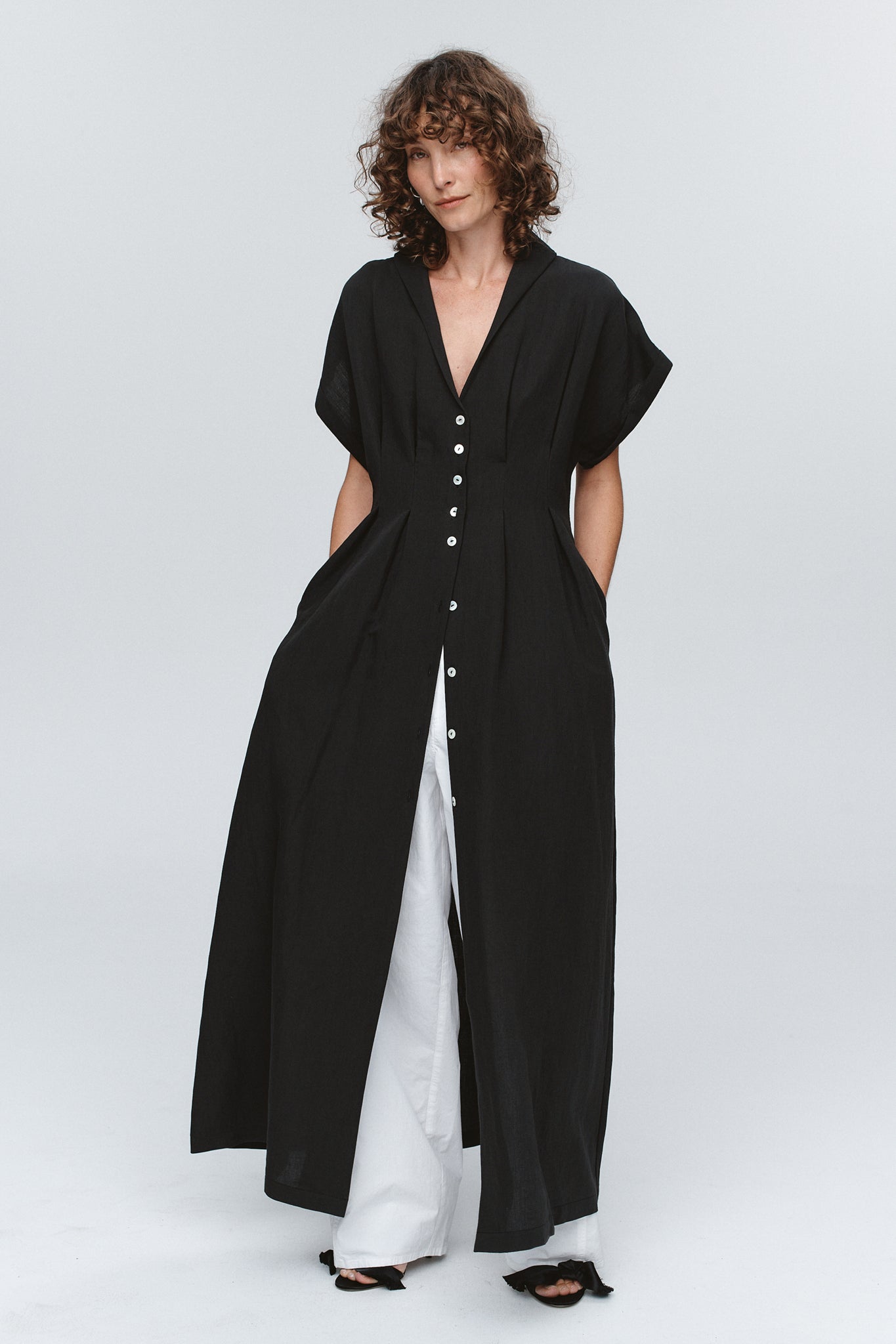 Marle | Swan Dress - Black