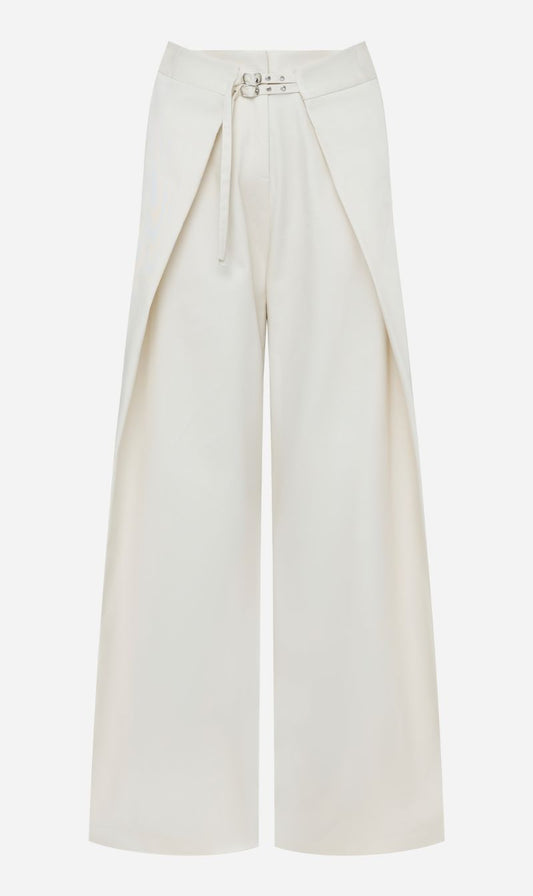 Wynn Hamlyn | Utility Wrap Trousers - Ivory