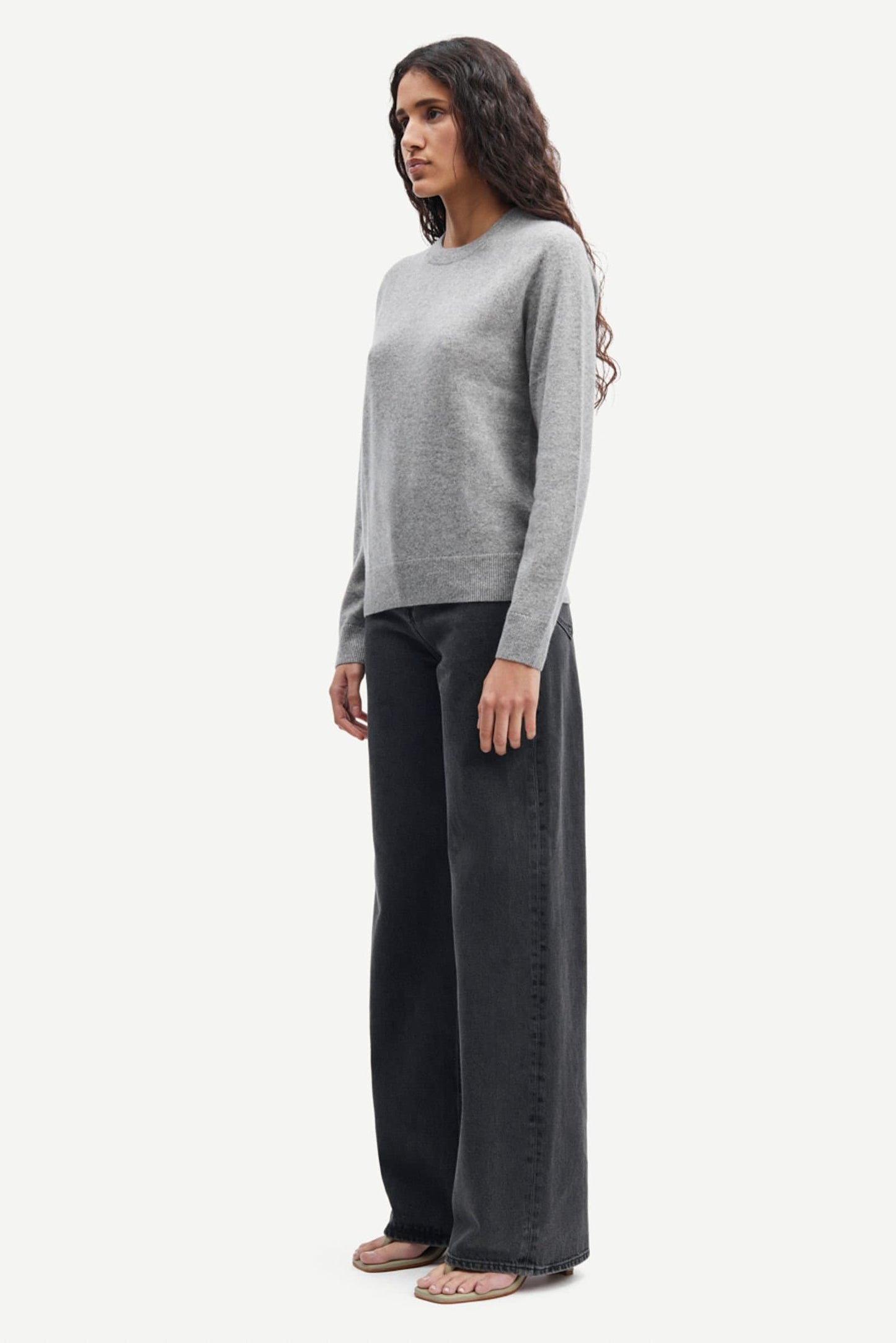 Samsoe Samsoe | Boston O-Neck - Grey.Mel