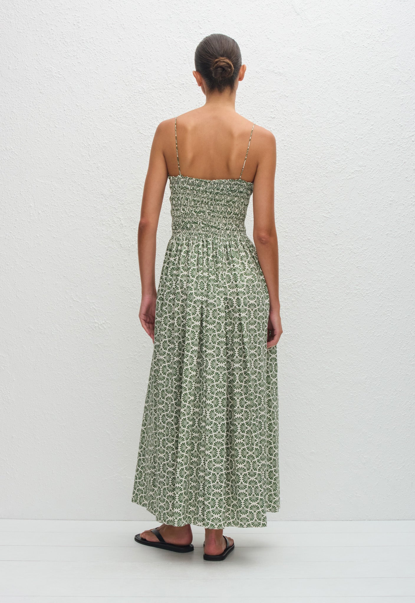 Matteau | Shirred Bodice Dress - Vetiver