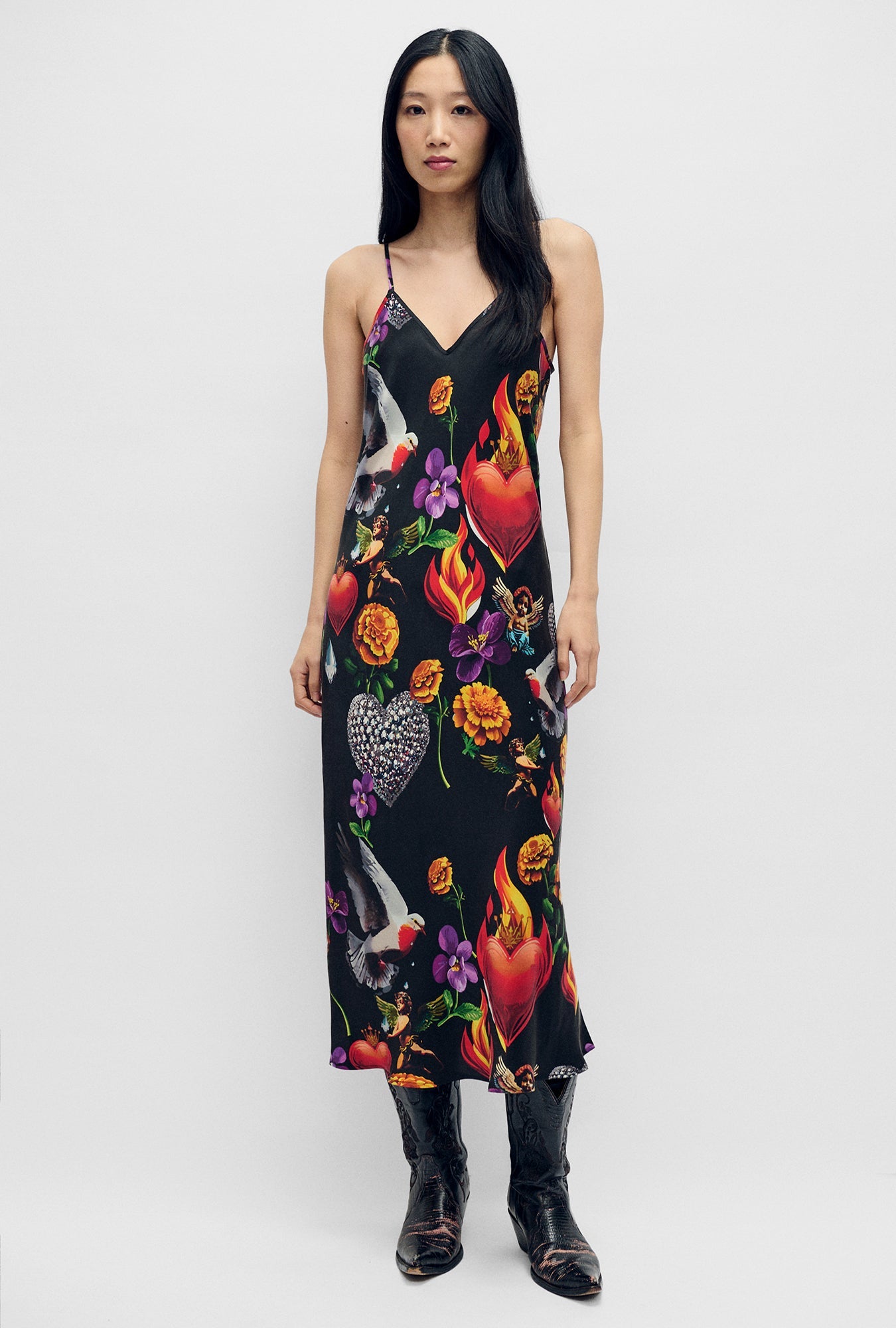 Silk Laundry | 90s Slip Dress - Dearly Beloved Black