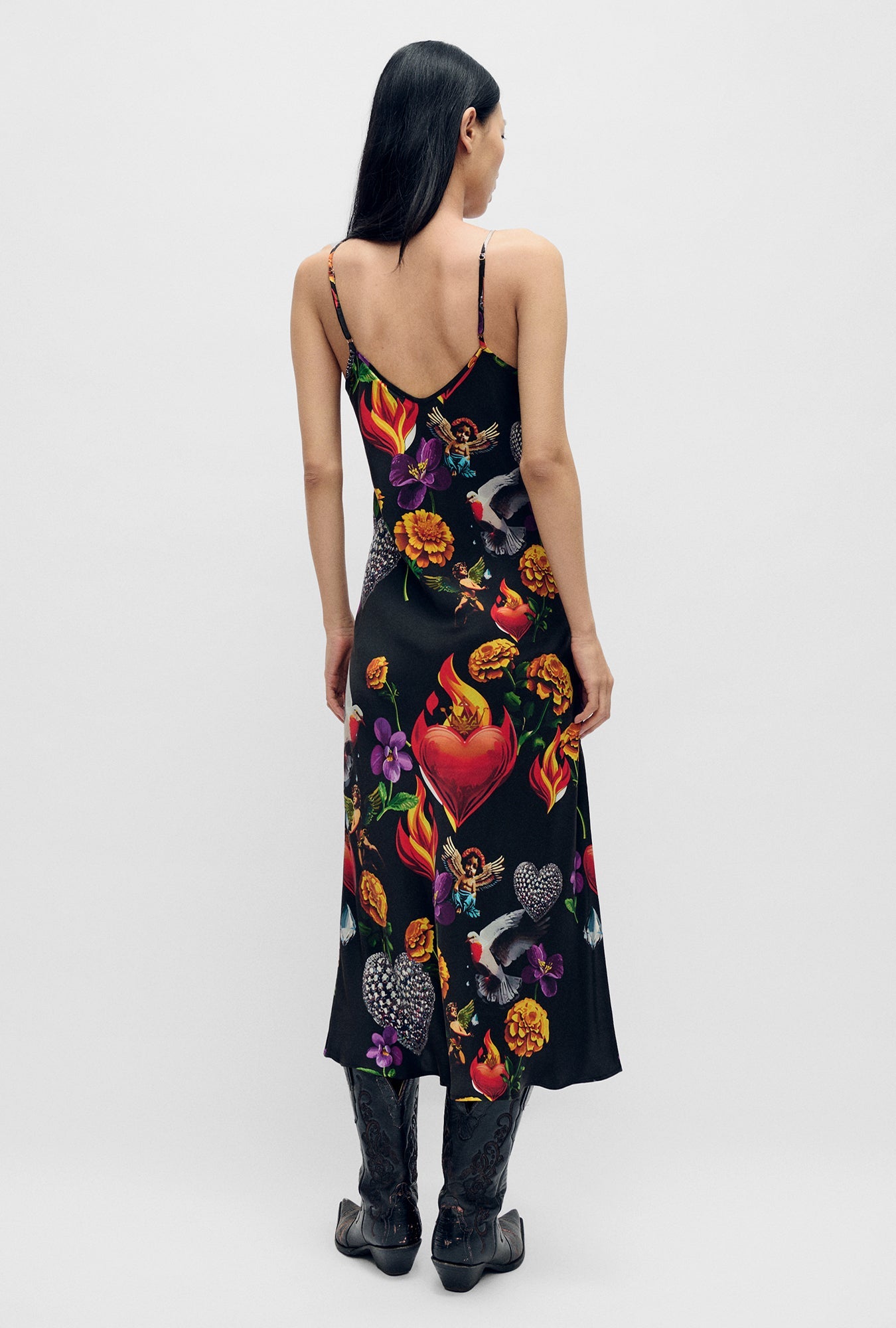Silk Laundry | 90s Slip Dress - Dearly Beloved Black