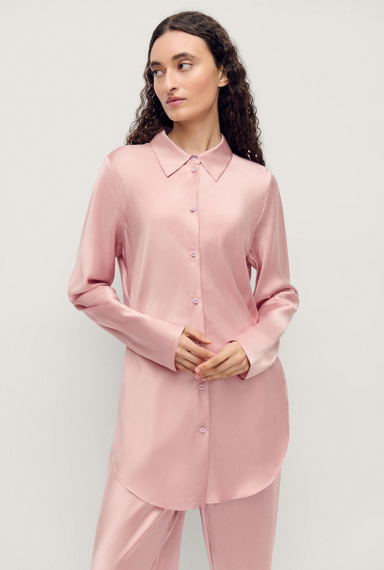 Silk Laundry | Bias Cut Shirt - Sea Star