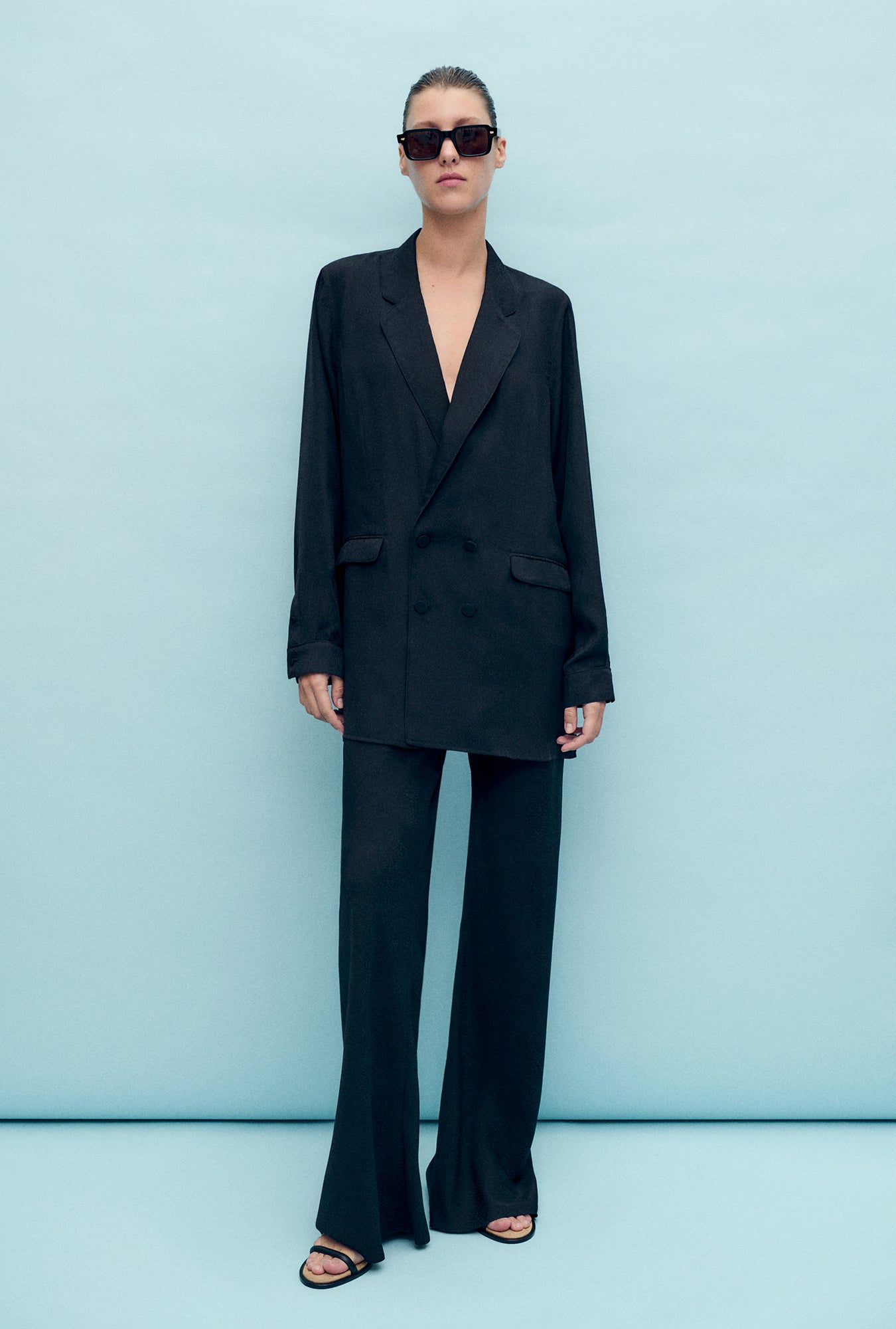 Silk Laundry | Bias Cut Pants - Coral Jaquard