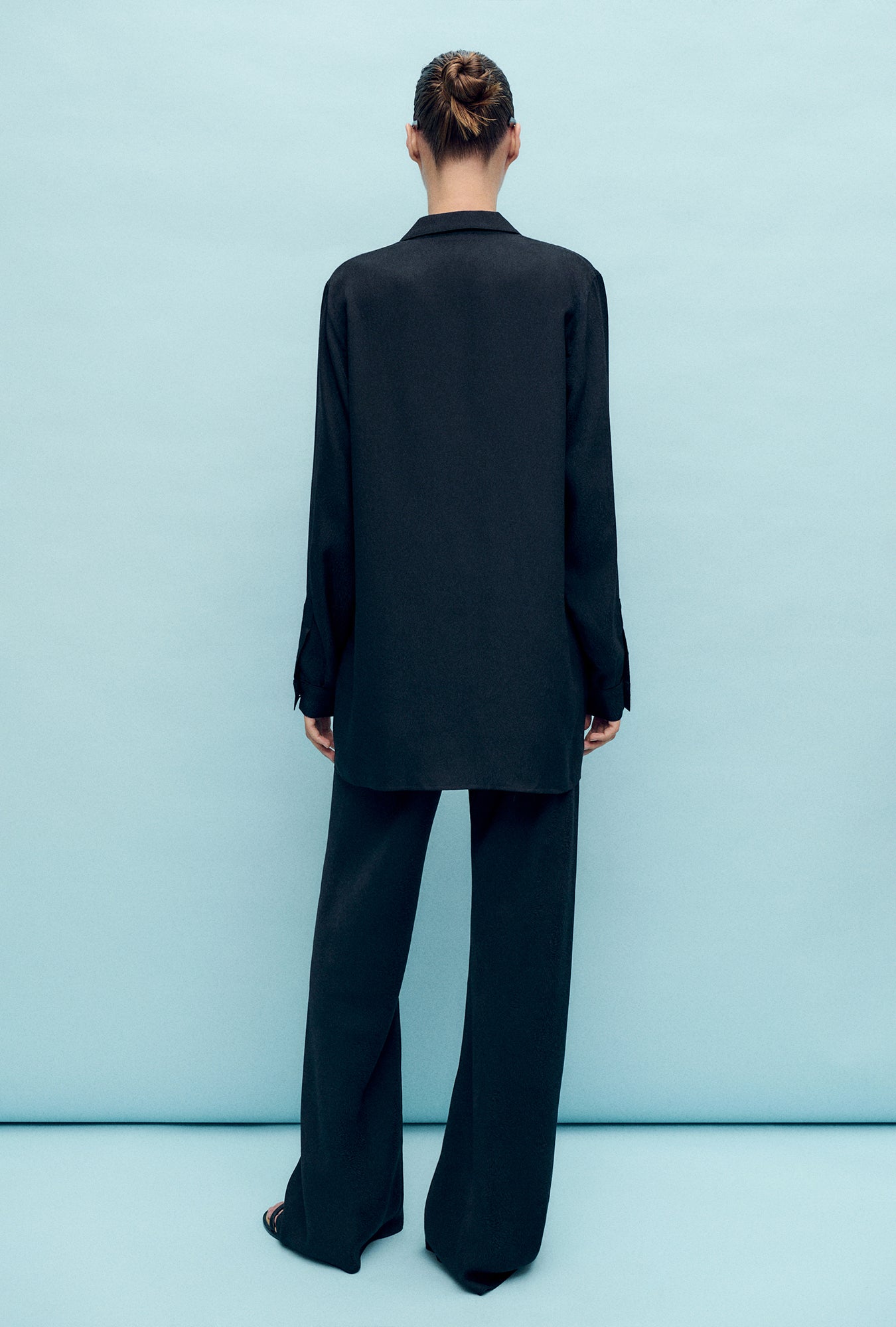 Silk Laundry | Bias Cut Pants - Coral Jaquard