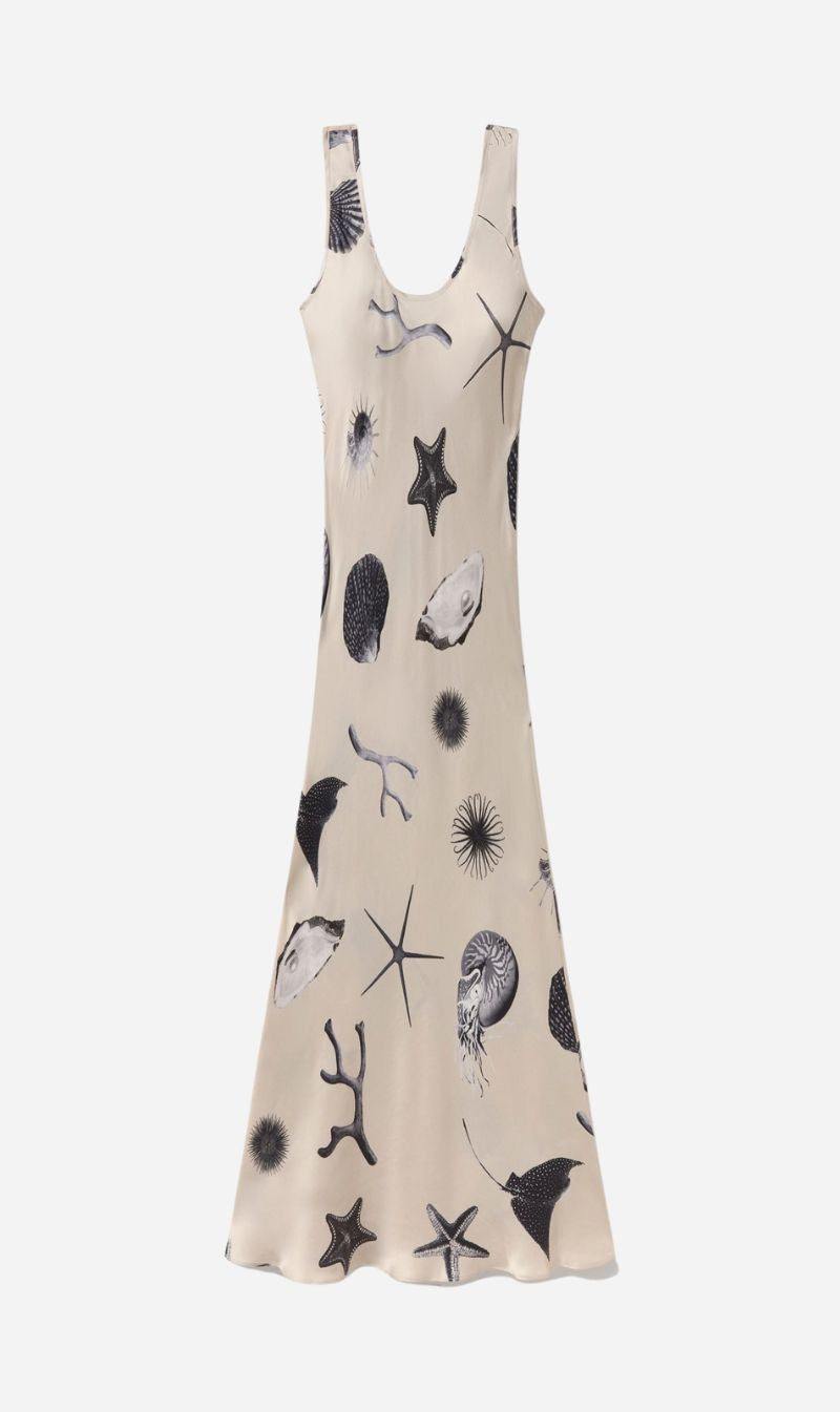 Silk Laundry | Scoop Neck Dress - Seashells