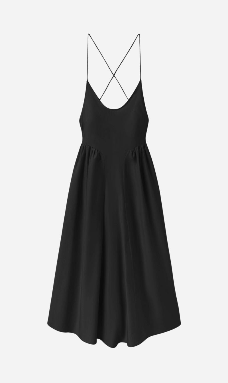 Silk Laundry | Dive Dress - Black