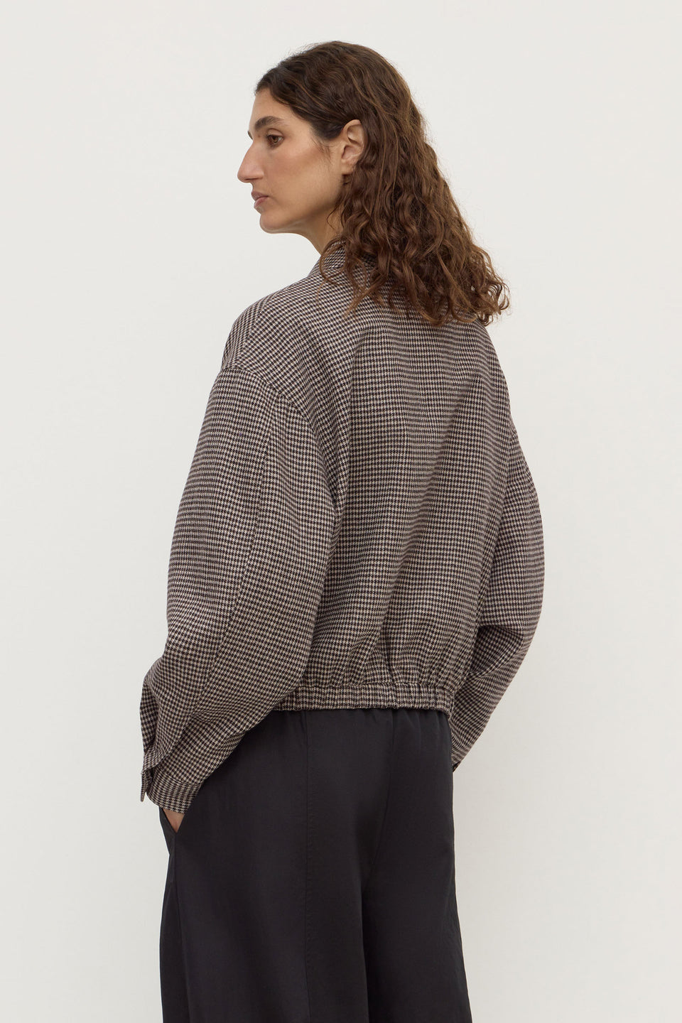 Assembly Label | Solana Wool Jacket - Brown Black Check