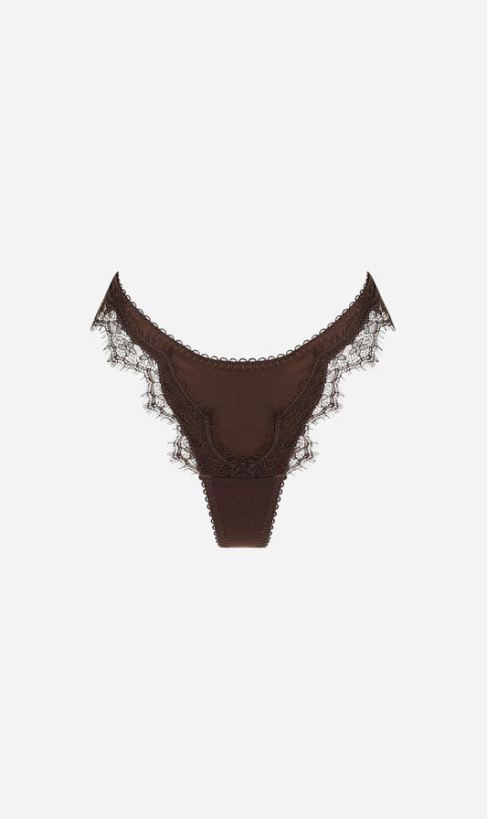 Kat the Label | Sorrento Thong - Espresso