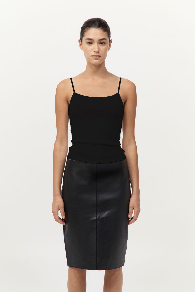 St Agni | Baby Wool Cami - Black