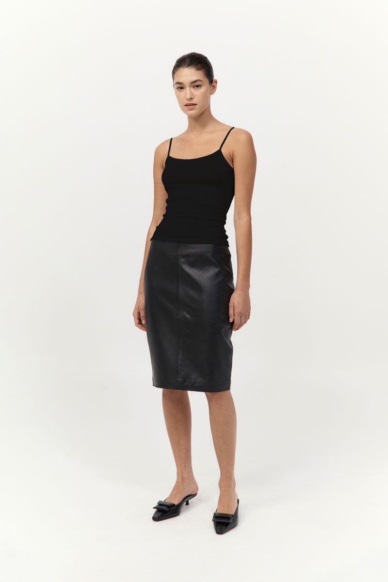 St Agni | Baby Wool Cami - Black