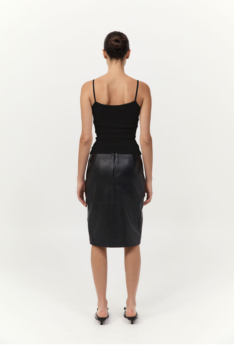 St Agni | Baby Wool Cami - Black