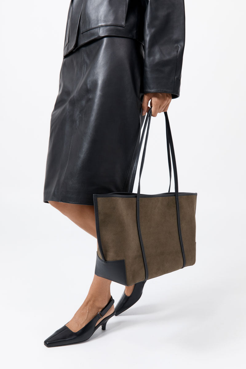 St Agni | Bateau Tote - Khaki