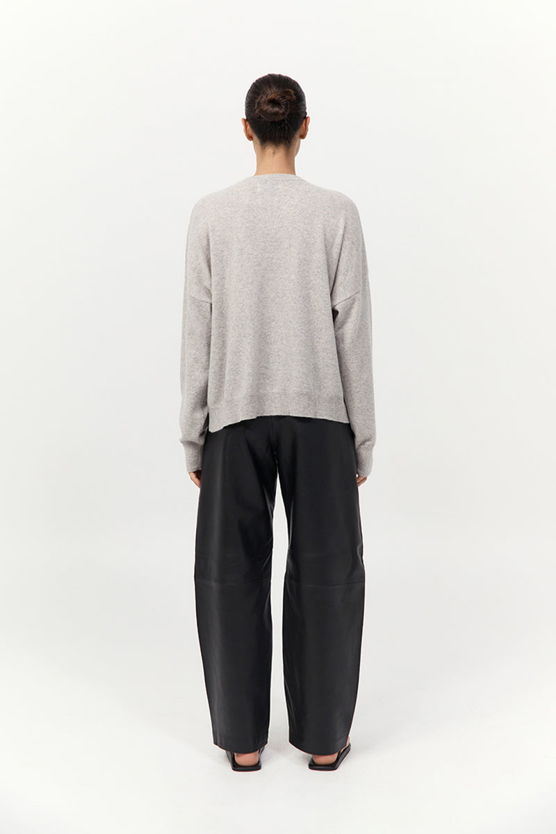St Agni | Cashmere Sweater - Grey Marle