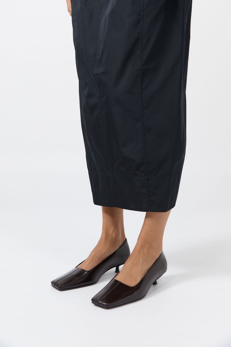 St Agni | Square Toe Pump - Coffee