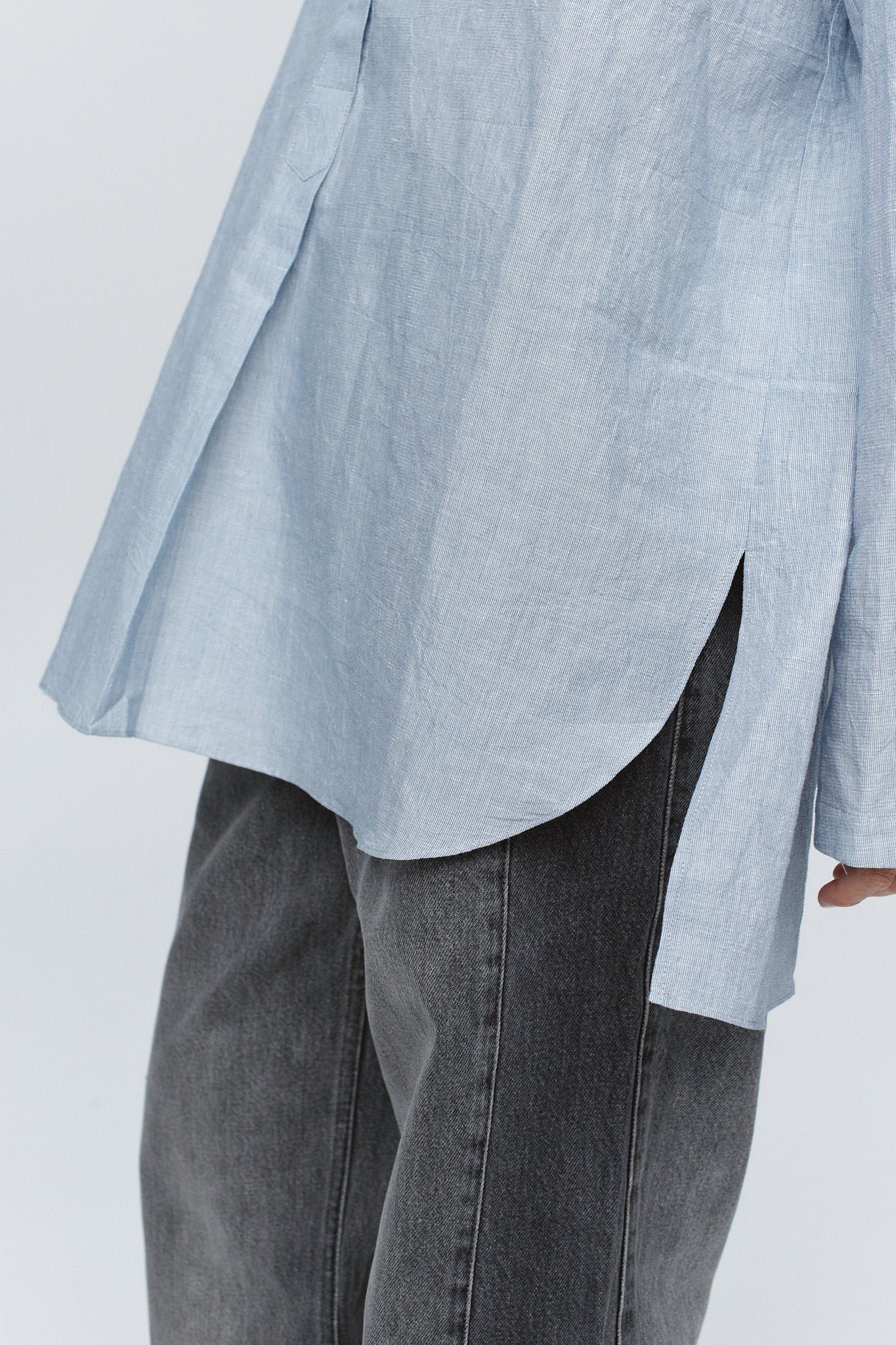 Marle | Tab Shirt - Bleu Stripe