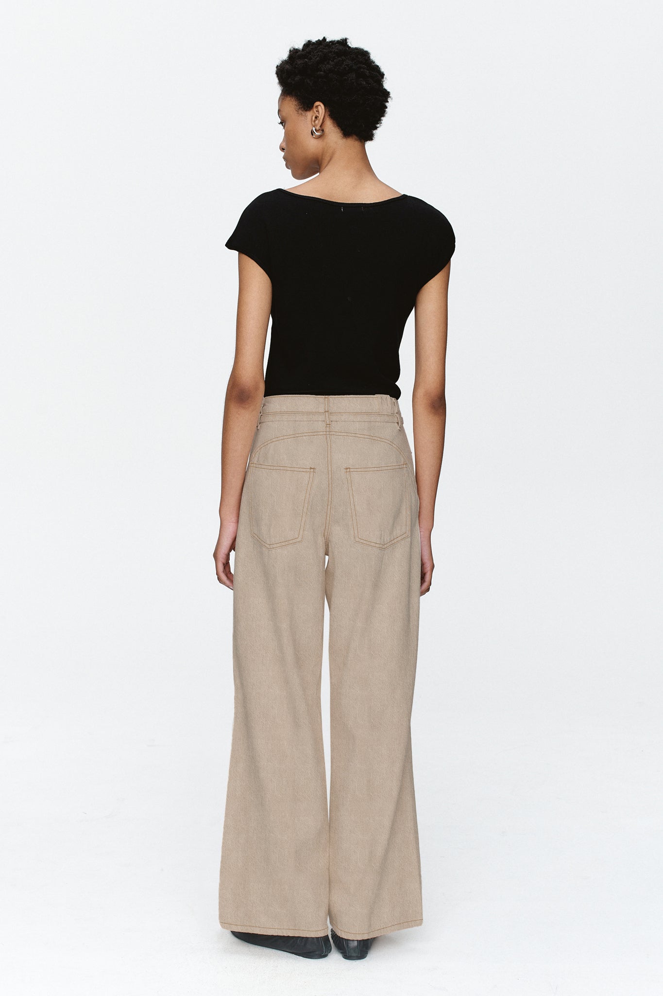 Marle | Tie Curve Seam Jean - Chai