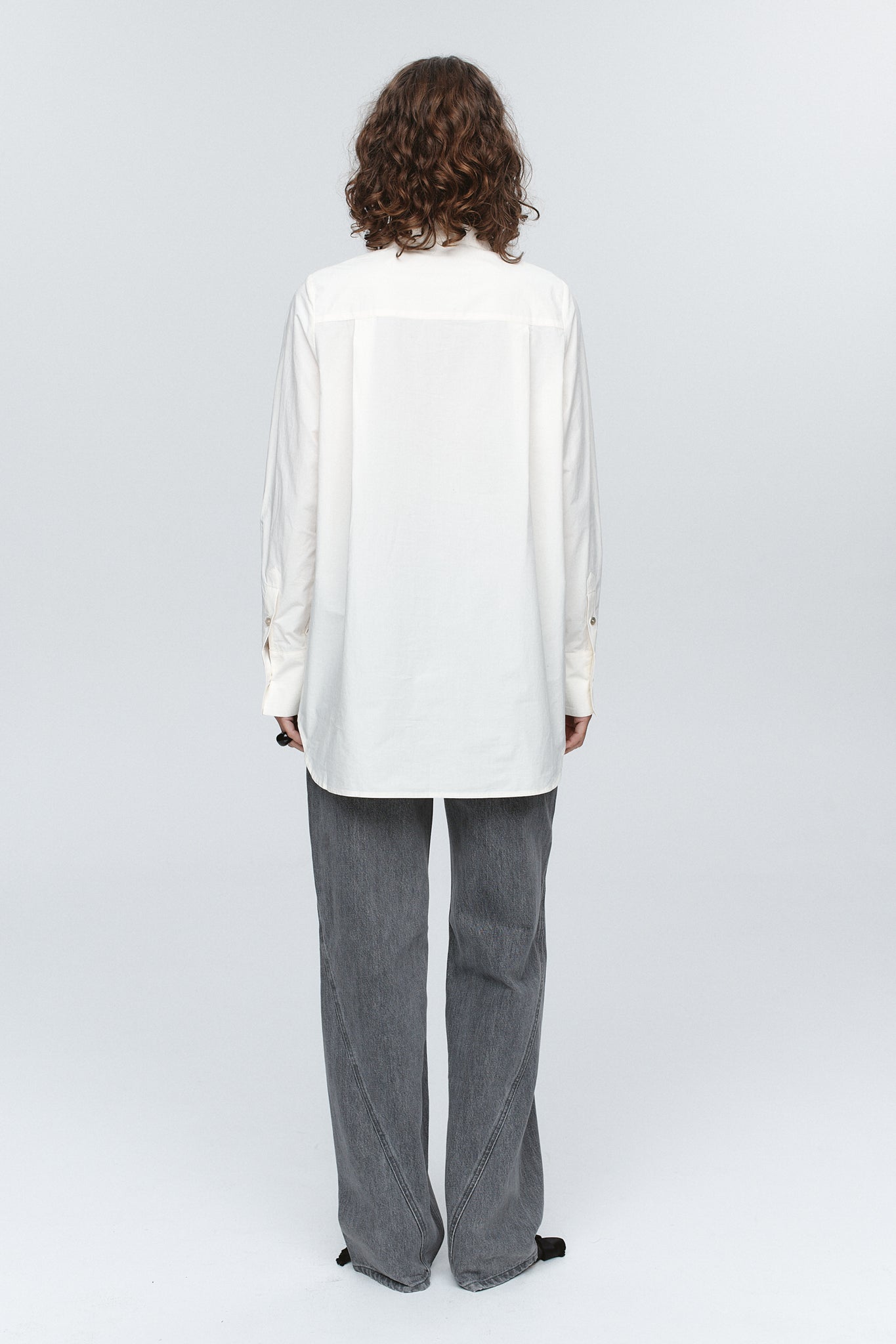Marle | Tuxedo Shirt - Ivory
