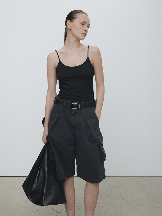 Tonywack | Cotton Lyocell Tank Top - Black