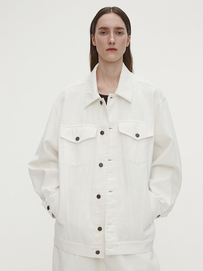 Tonywack | Oversized Denim Jacket - Ecru