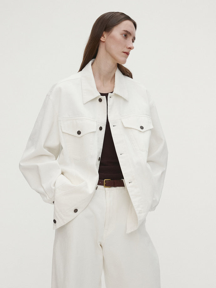Tonywack | Oversized Denim Jacket - Ecru