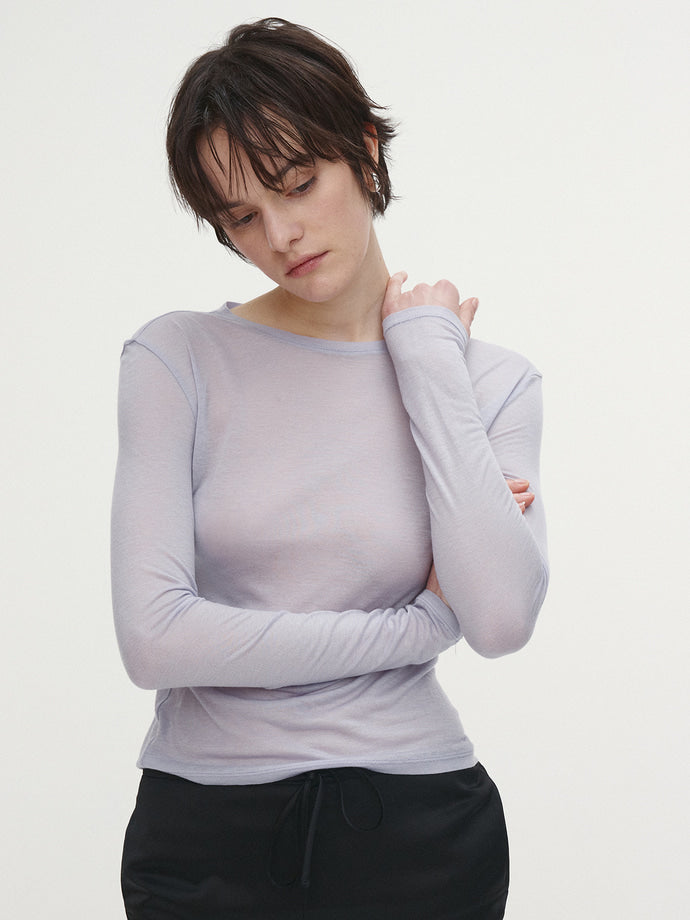 Tonywack | Wool Tencel Long Sleeve - Lavender
