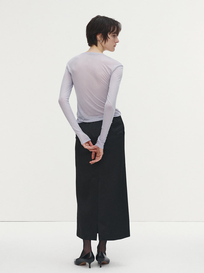Tonywack | Wool Tencel Long Sleeve - Lavender