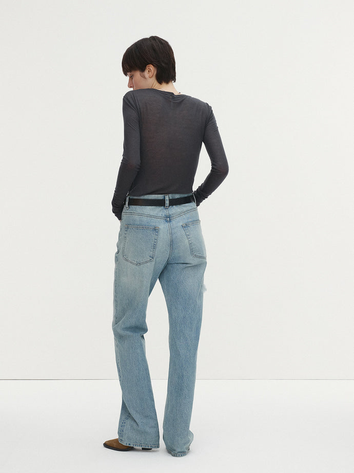 Tonywack | Wool Tencel Long Sleeve - Charcoal