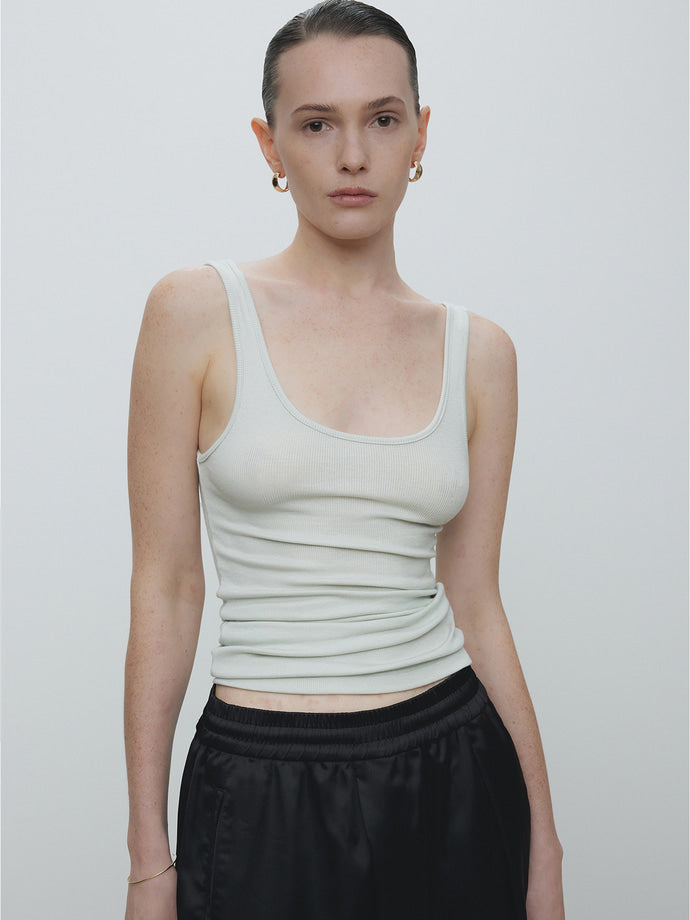 Tonywack | Tencel U Neck Sleeveless - Mint