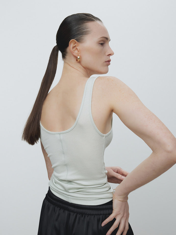 Tonywack | Tencel U Neck Sleeveless - Mint
