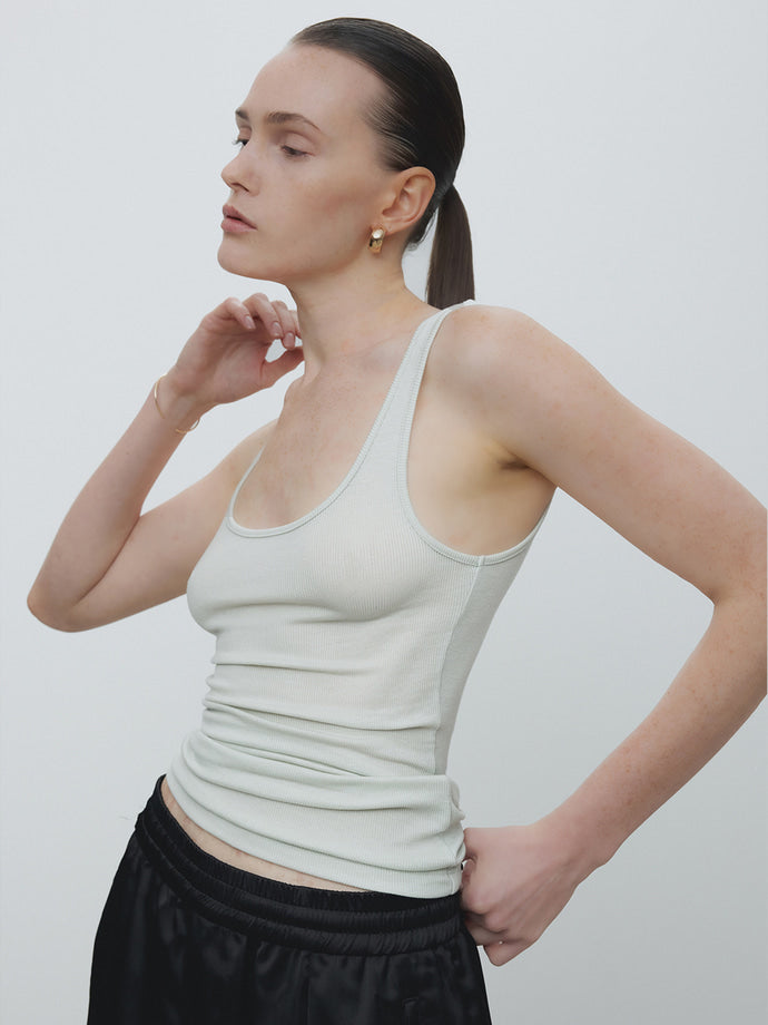 Tonywack | Tencel U Neck Sleeveless - Mint