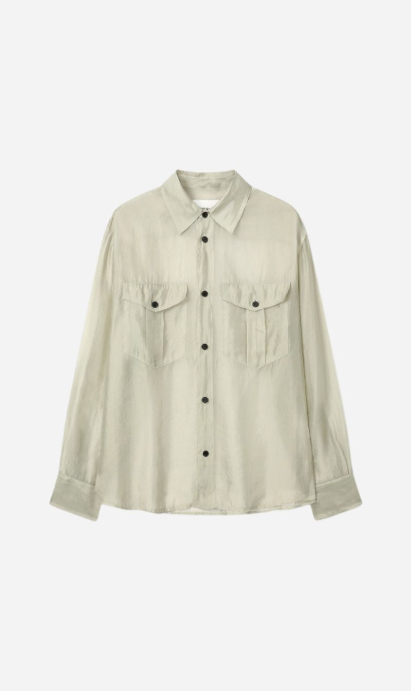 Tonywack | Oversized Sheer Shirt - Pale Green